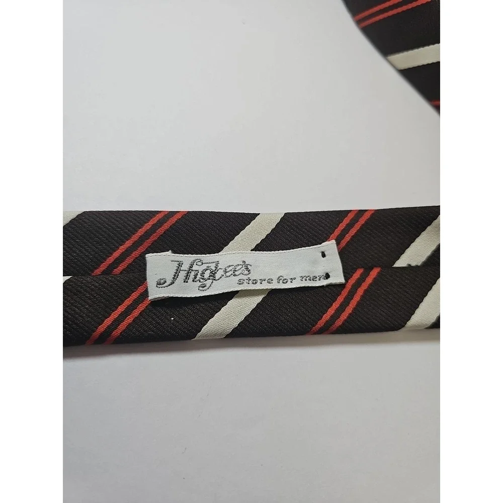 Vintage Christian Dior Cravates Scroll Striped Tie ALL SILK Excellent Condition‎